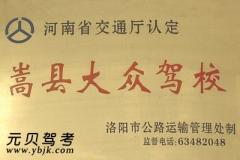 嵩县大众驾校风采和大众驾校Logo