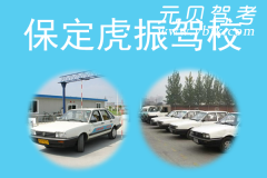保定虎振驾校风采和虎振驾校Logo